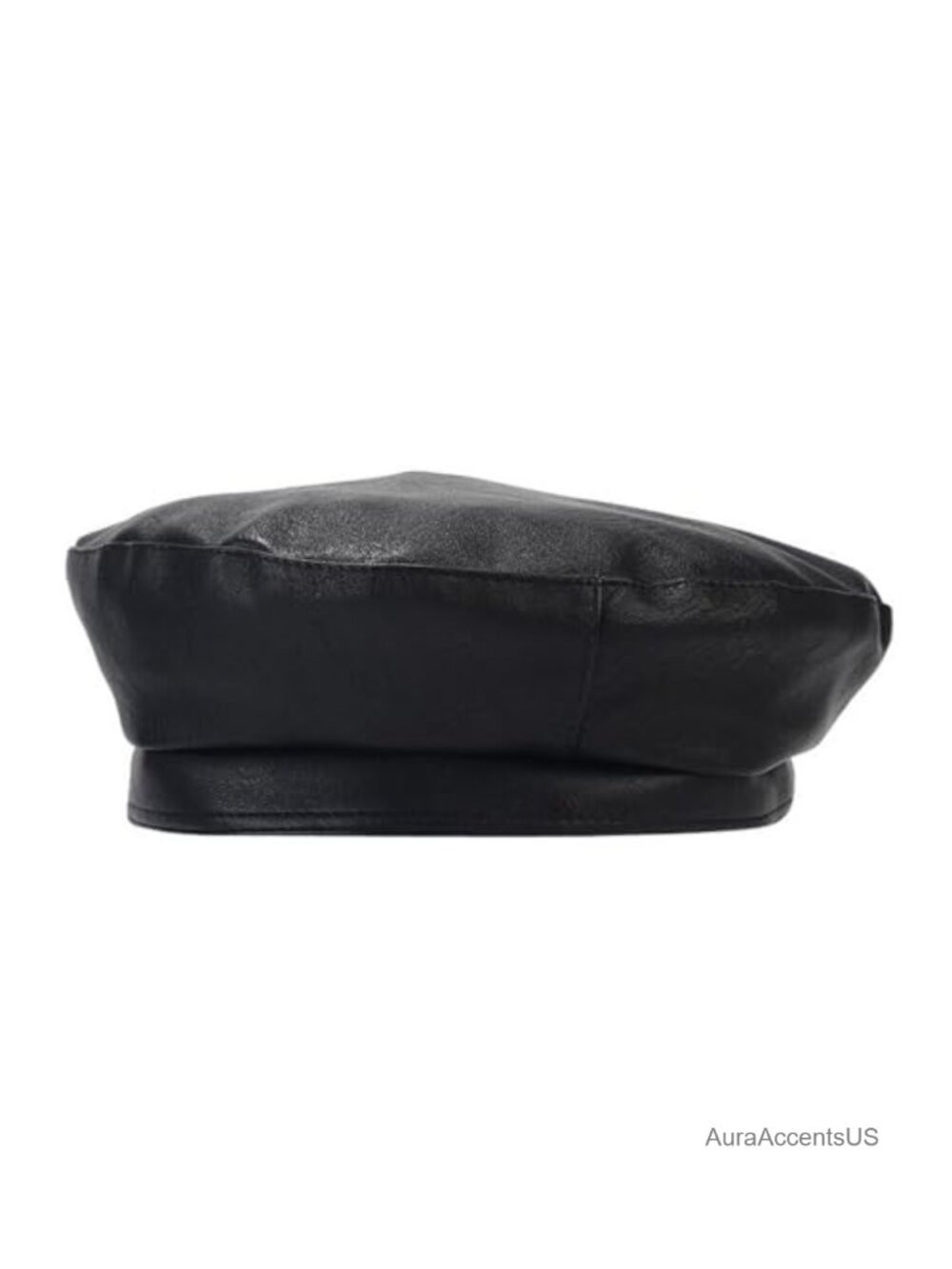 PU Leather Vintage Beret Hat Adjustable Newsboy Cap